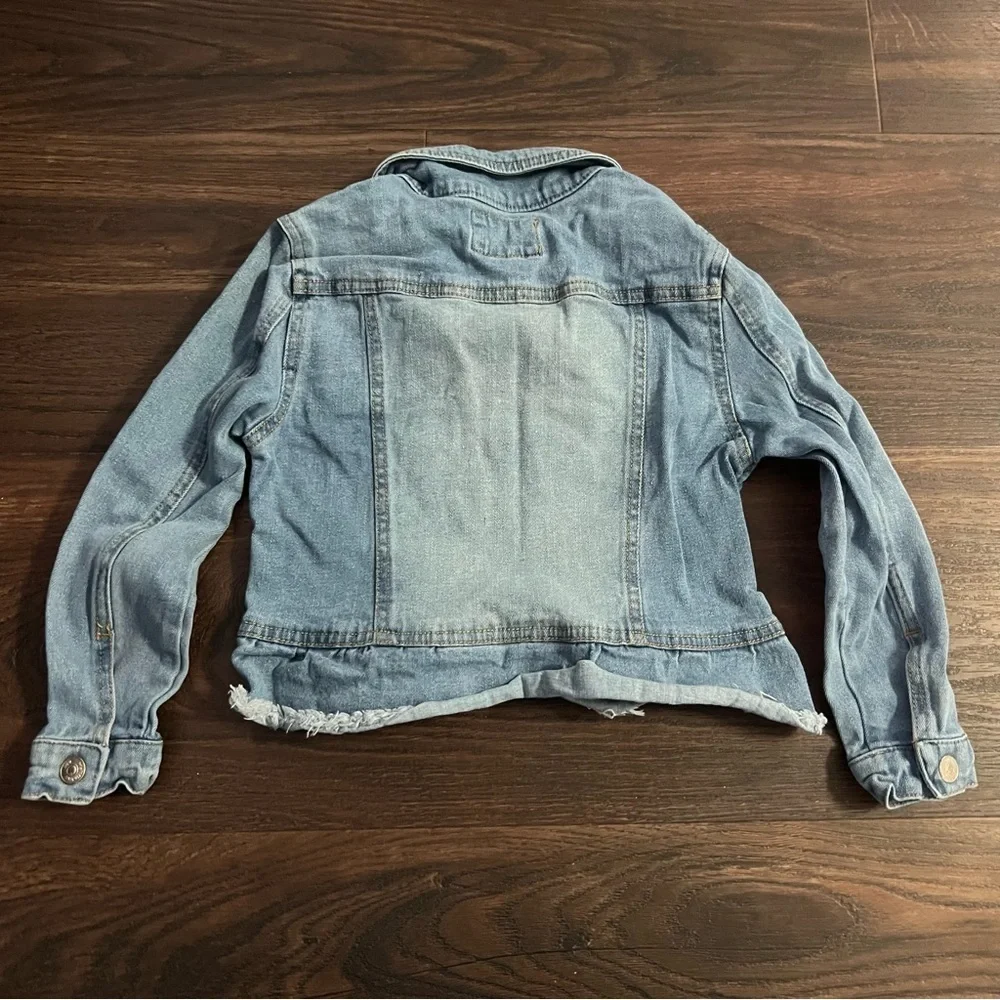 Wallflower Light Blue Kids Jean Denim Jacket girls size 5/6